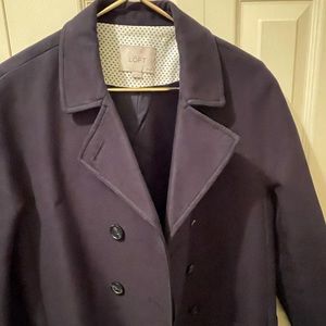 Loft navy blue coat